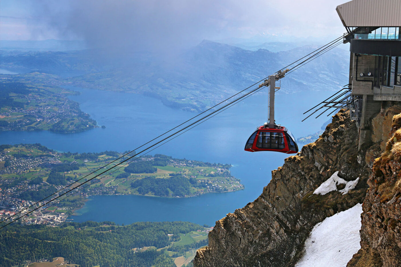 Touching the clouds on Dragon Ride, the aerial cableway atop Mount Pilatus.