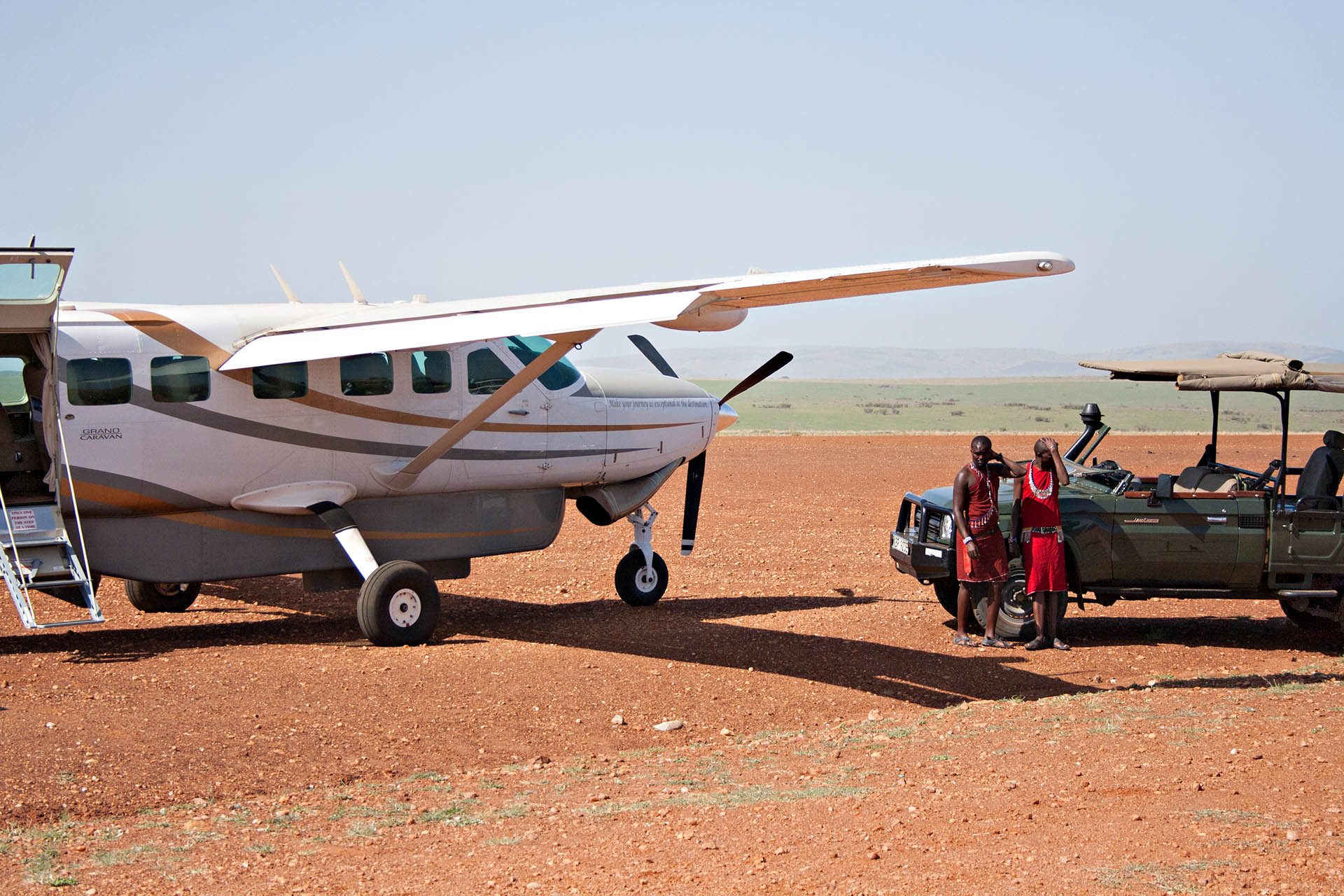 There's nothing plain about flying over Kenya, except for the planes.