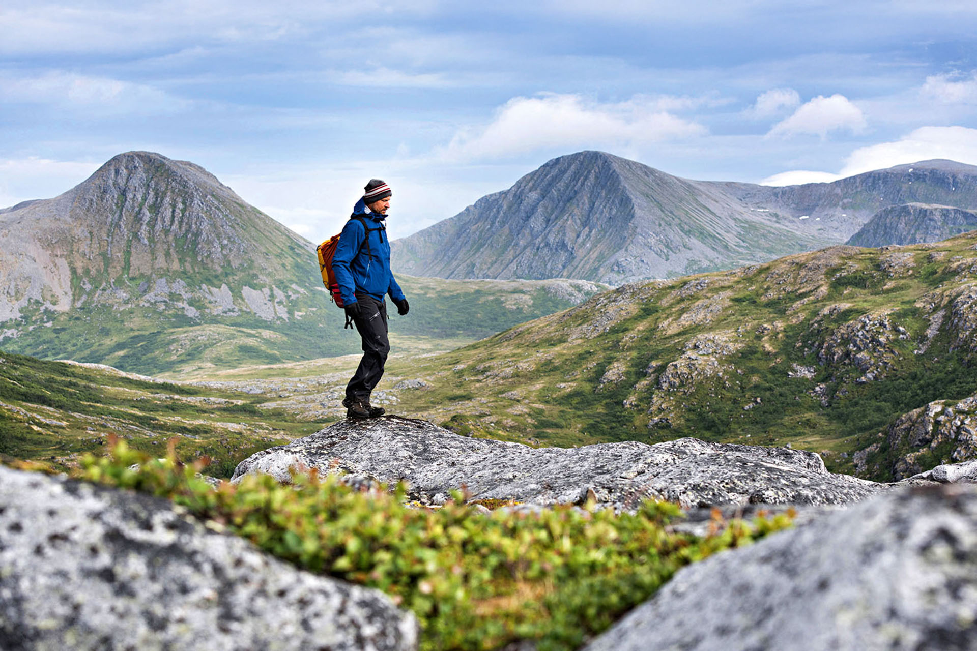 When the wind conditions prevent paddling, hike to get the best vantage point.