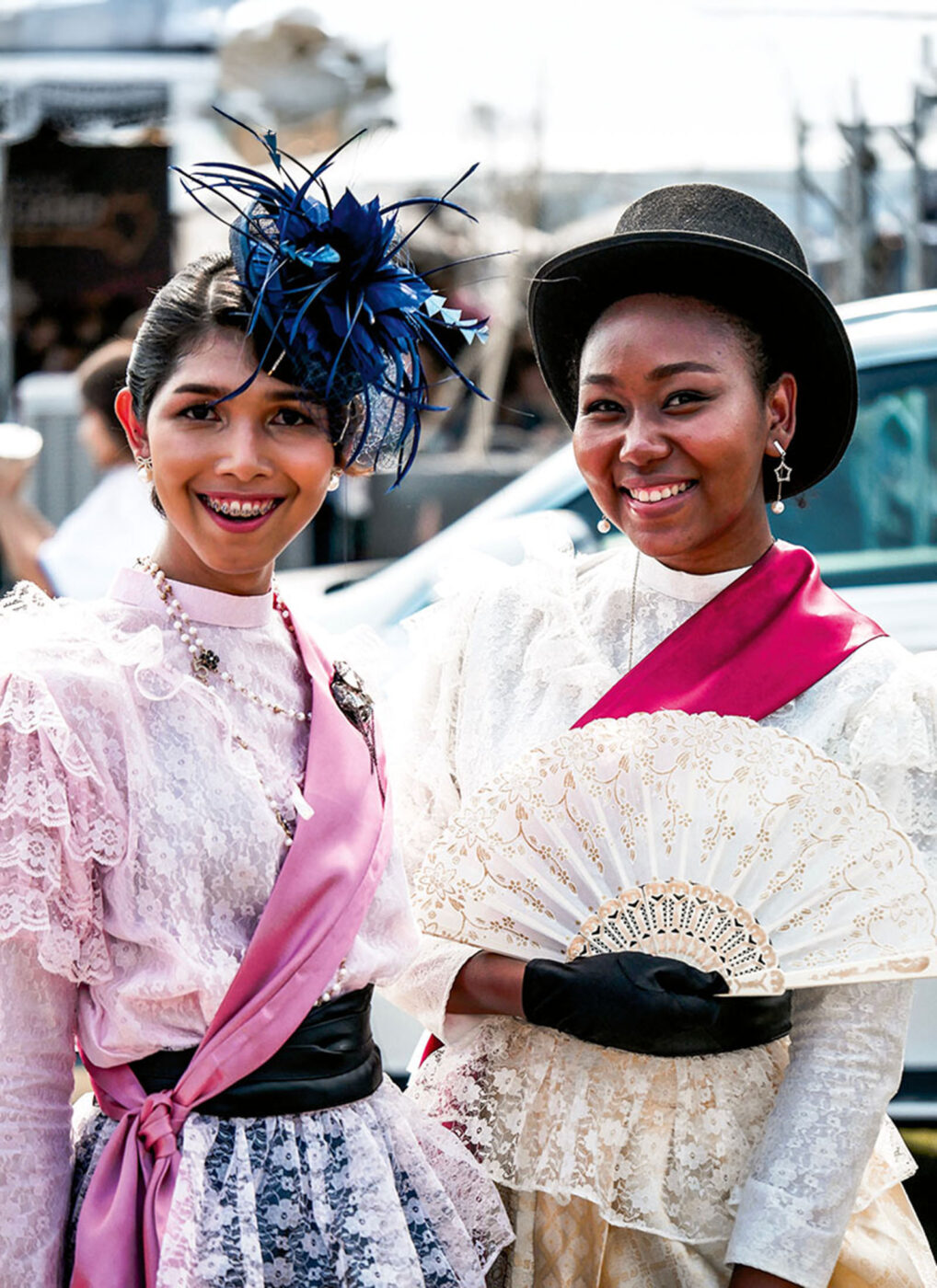 Entrants in the best-dressed competition.
