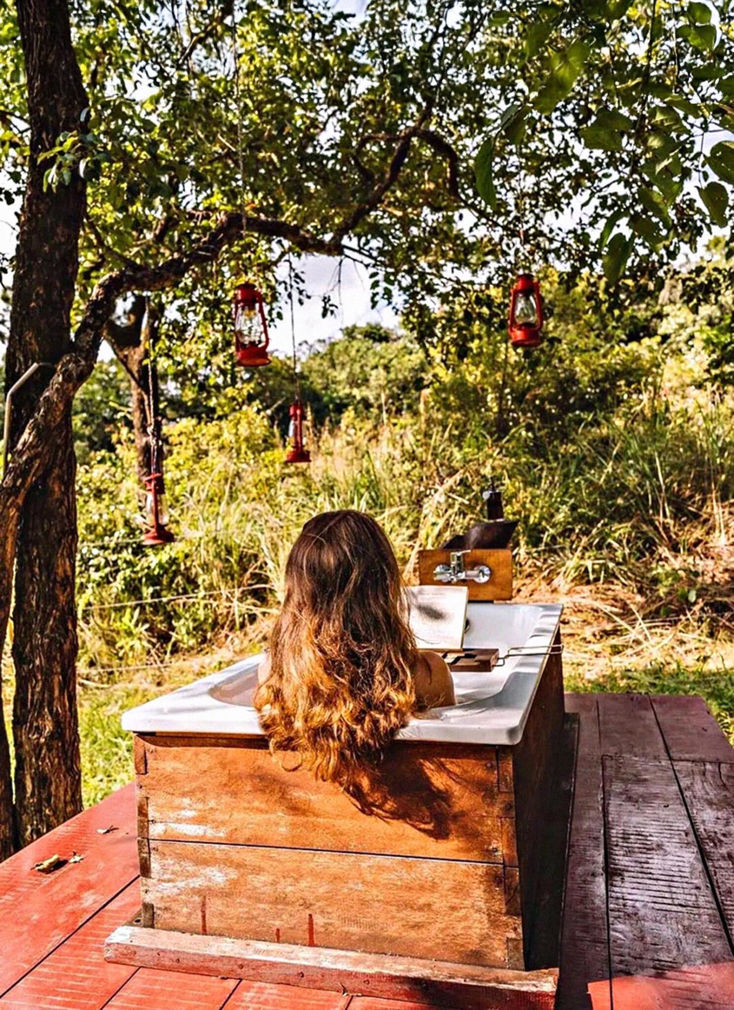 The Alfresco bathtub will make you feel like the main character.