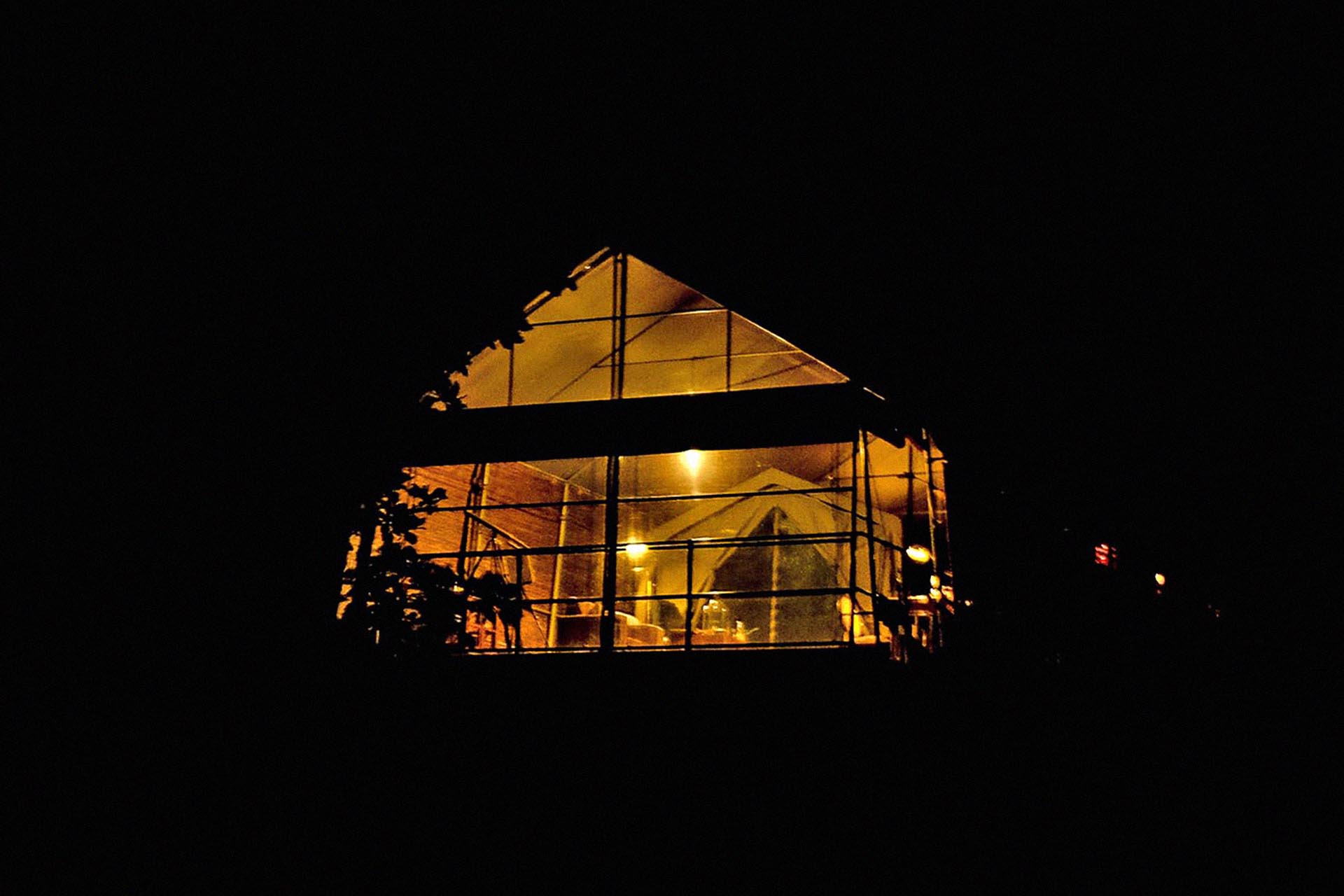 Lights are on, and there's somebody home at Mahoora Eco Camp.