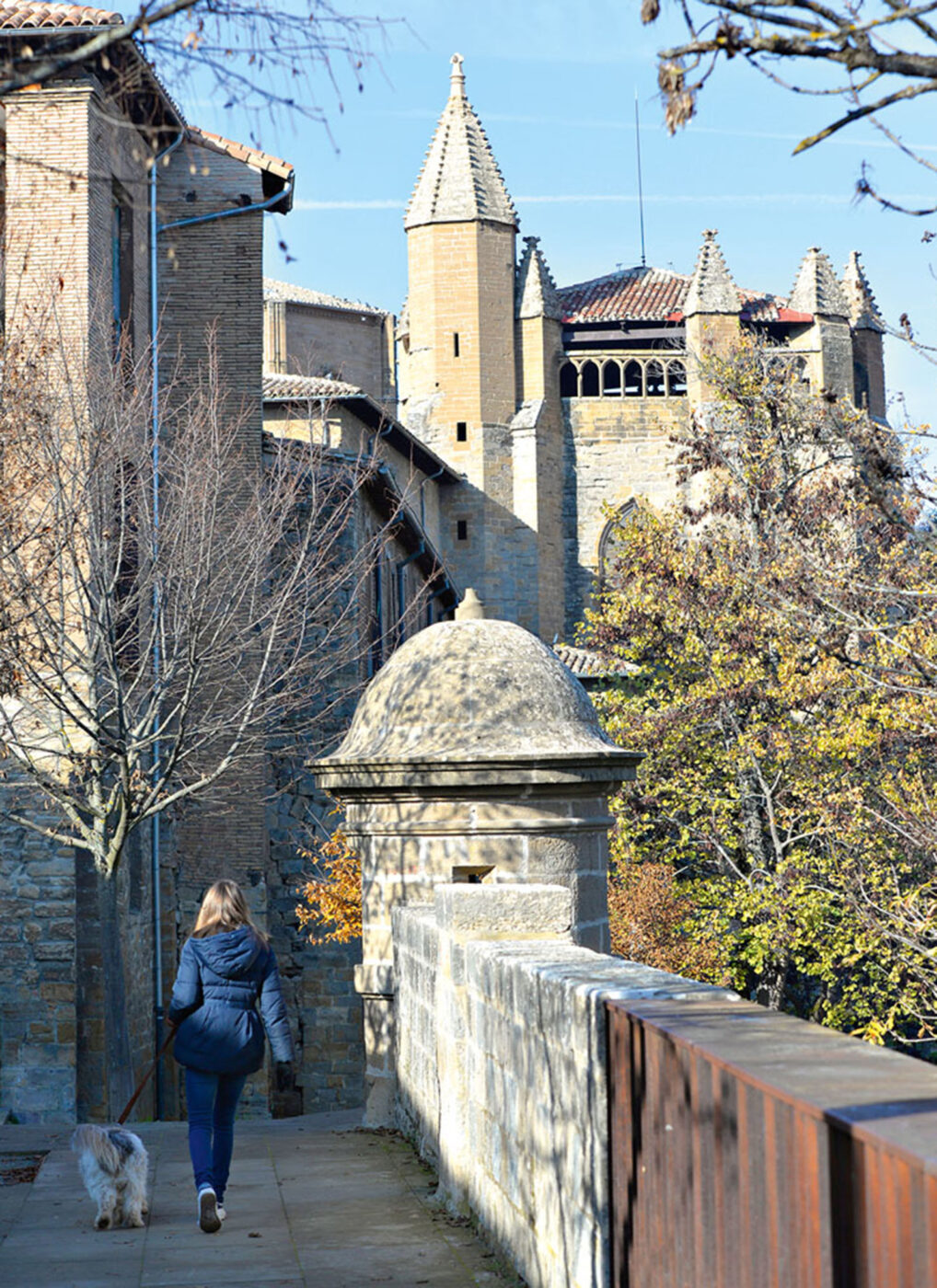 Ancient fortifications still protect most of Pamplona’s northern flank.