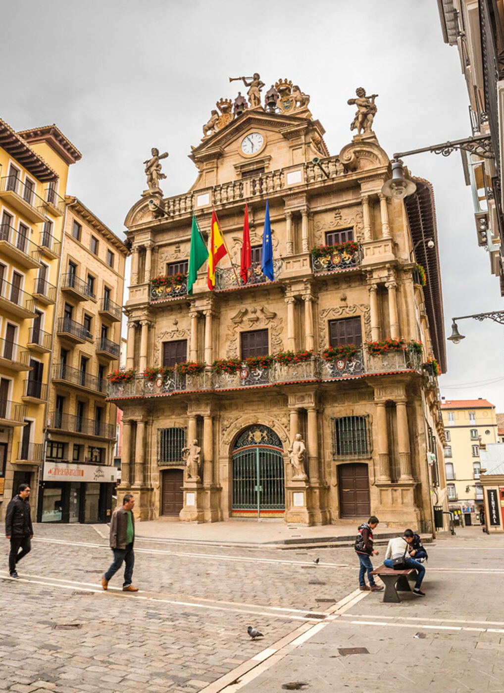 Pamplona is quiet when the bulls are out of town.