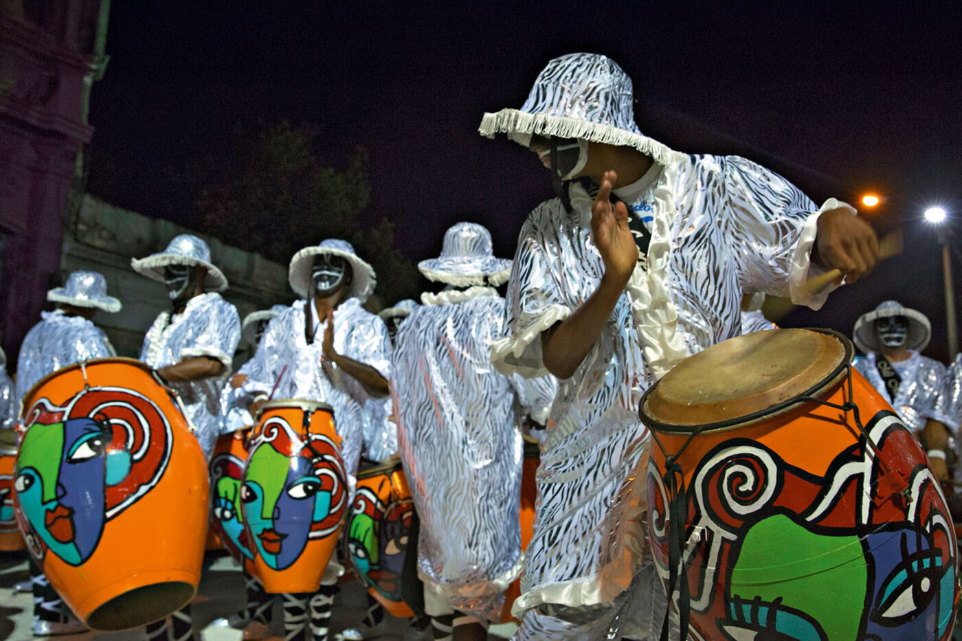 Each comparsa not only marches, but performs a choreographed dance for spectators.