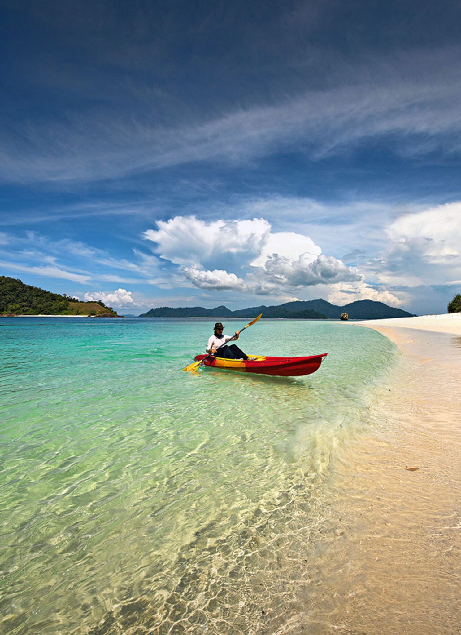 Crystal clear waters all to ourselves is not uncommon in the Mergui. 