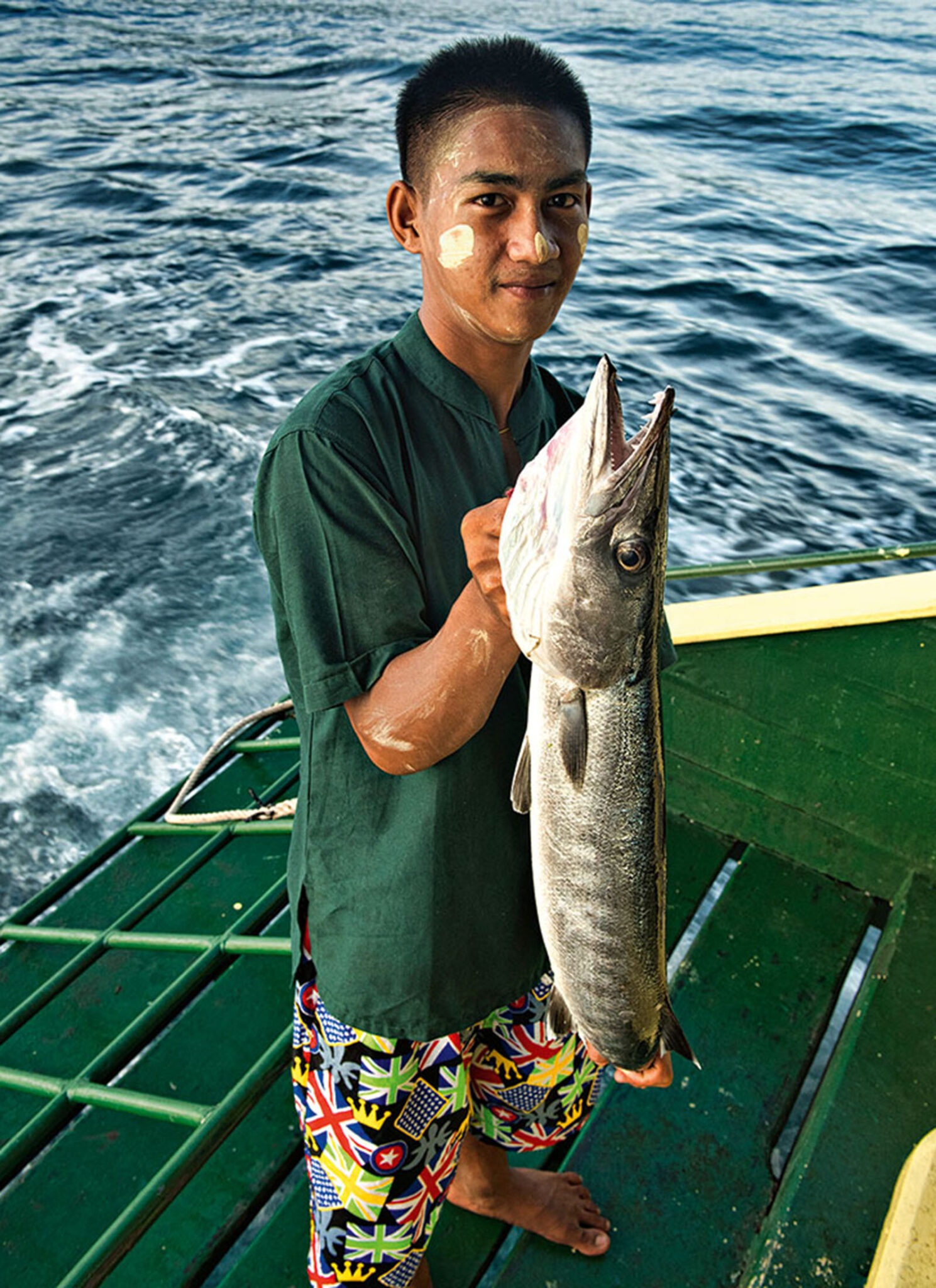 Freshly caught barracuda is a highlight of liveaboard life.