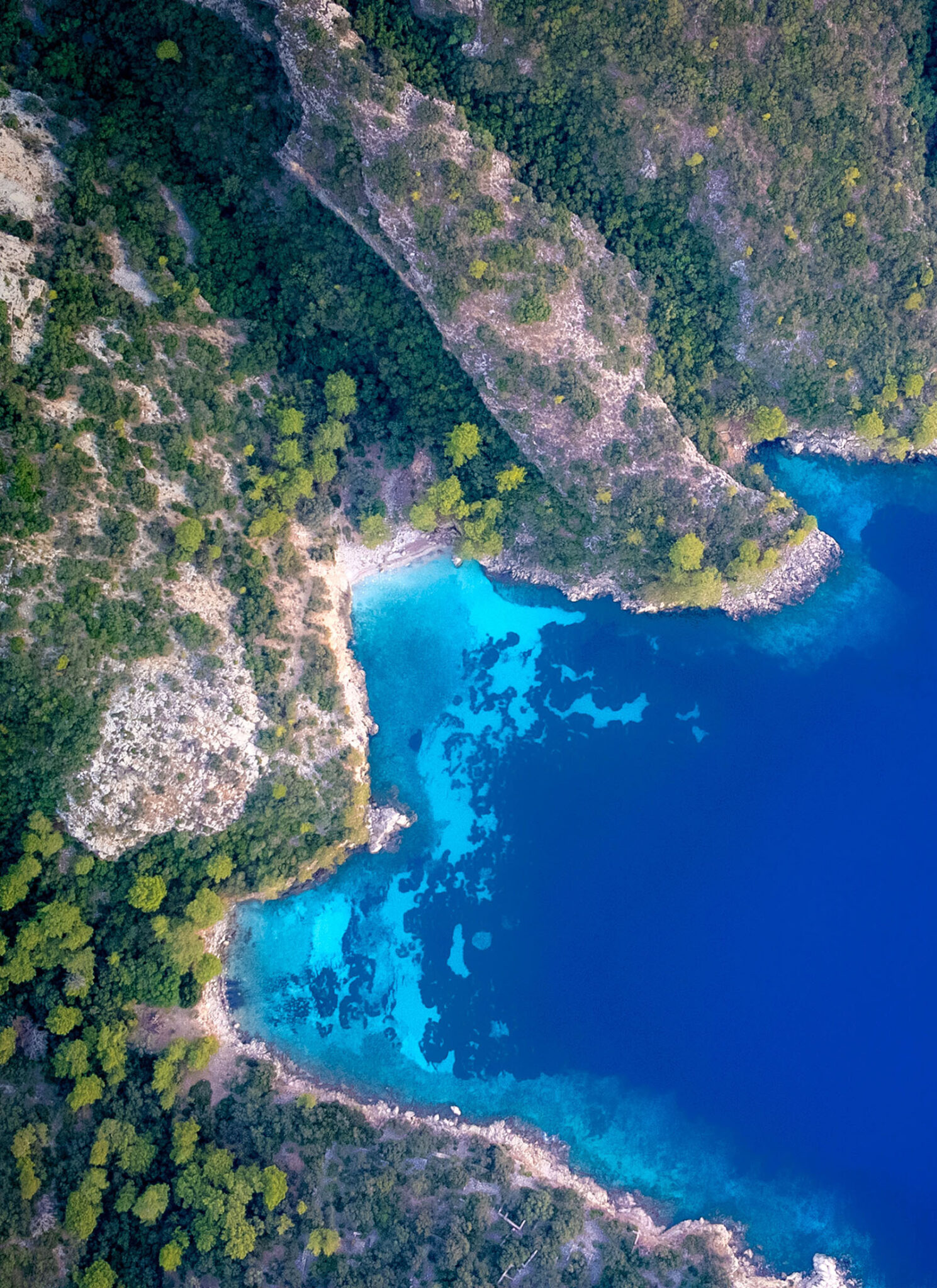 Türkiye's stunning coastline from above.