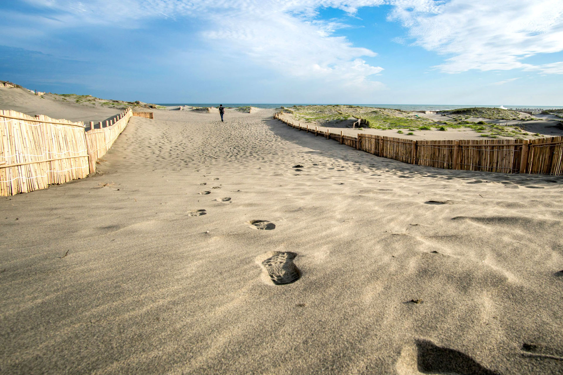 Nakatajima Sand Dunes on the Pacific coast in Hamamatsu.