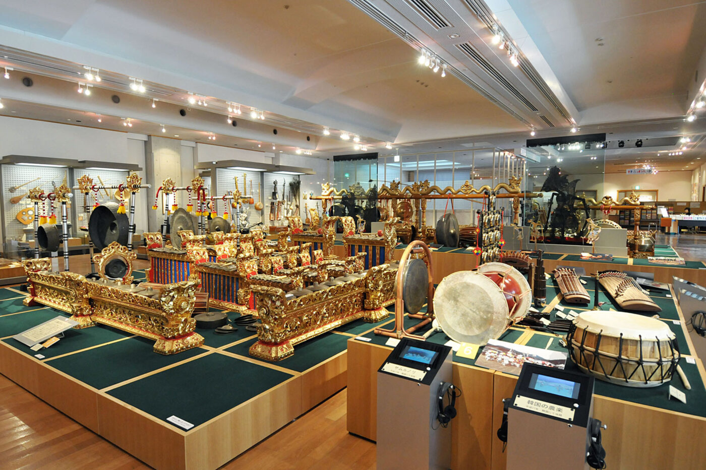 Musical instruments at the Hamamatsu Museum of Musical Instruments.