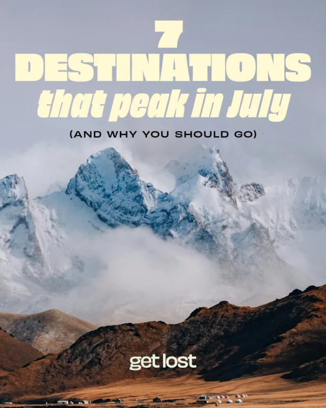 Consider this your sign to start thinking about July differently 🤘🏼⁠
⁠
Trade winter for whales. Cities for glaciers. And dry land for whatever's lurking beneath Tahiti 👀🐬⁠
⁠
Whether you're plotting a last-minute disappearance or already mentally spending next year's annual leave, these are the places July does best 👌🏼⁠
⁠
And save this coz future you has flights to book 🛩️
