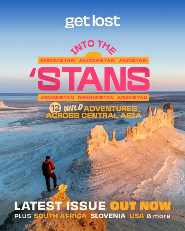 🚨 Alert 🚨⁠
⁠
OUR NEW ISSUE IS LIVE AND FREE 💥⁠
⁠
Issue 25 has landed and between us, we reckon it's our best one yet. We just can't let the other 24 hear us say that 🤫⁠
⁠
Discover 12 wild adventures in the 'Stans or as we call 'em 'the seven nation spice rack of Central Asia'. Check 'em out in our Special Section 👑⁠
⁠
PLUS we come to a big realisation in South Africa, walk for days across Slovenia and explore the otherworldly landscapes of Utah's national parks 🏞️⁠
⁠
The coolest travel mag is FREE and at your fingertips at the link in our bio 🔗⁠