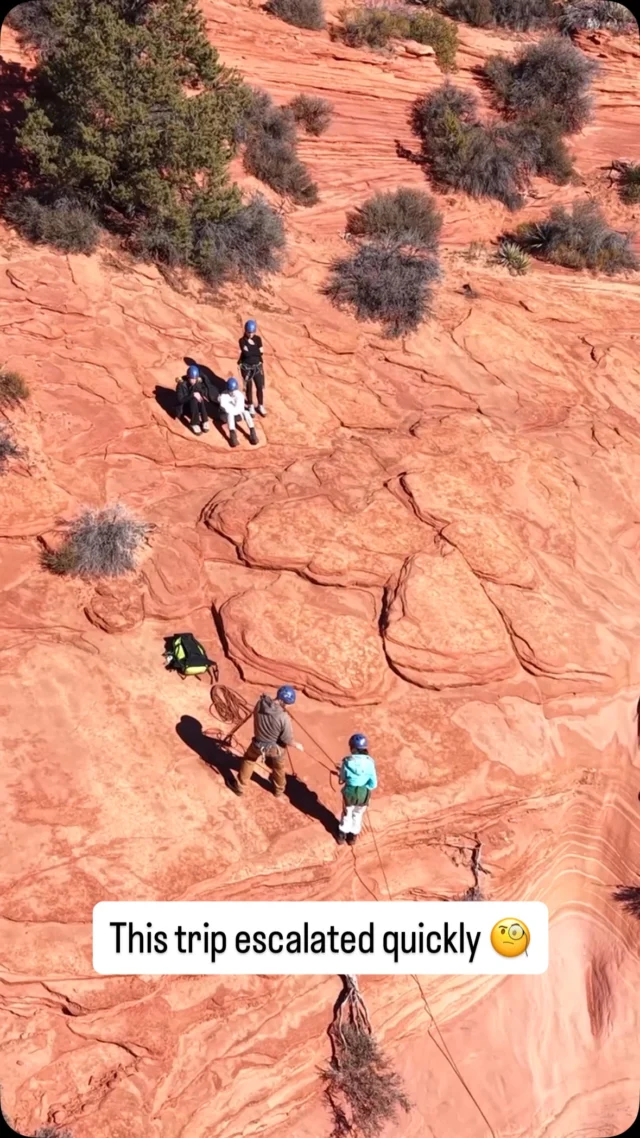 Southern Utah is where you go if you wanna sleep beneath a billion stars, then spend your waking hours making terrible safety decisions… 

Think luxury tents in the desert, clinging to chains on Angels Landing and flying across sand dunes on four wheels 🛞 

Relaxing? Verrry debatable. But would we do it again? In a heartbeat 😍